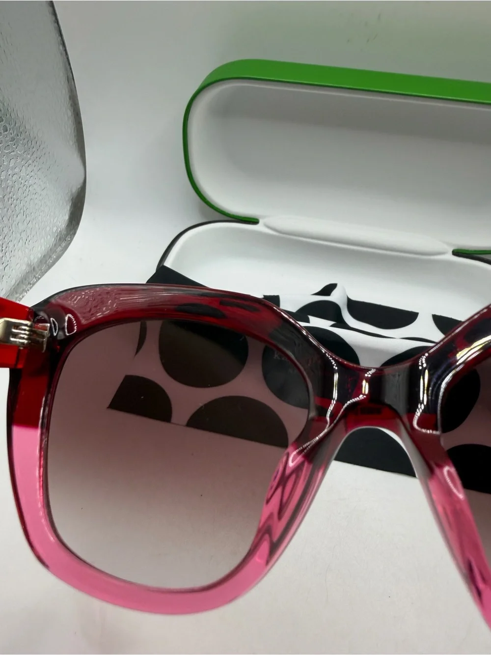 kate spade Burgundy Gradient Oversized Sunglasses